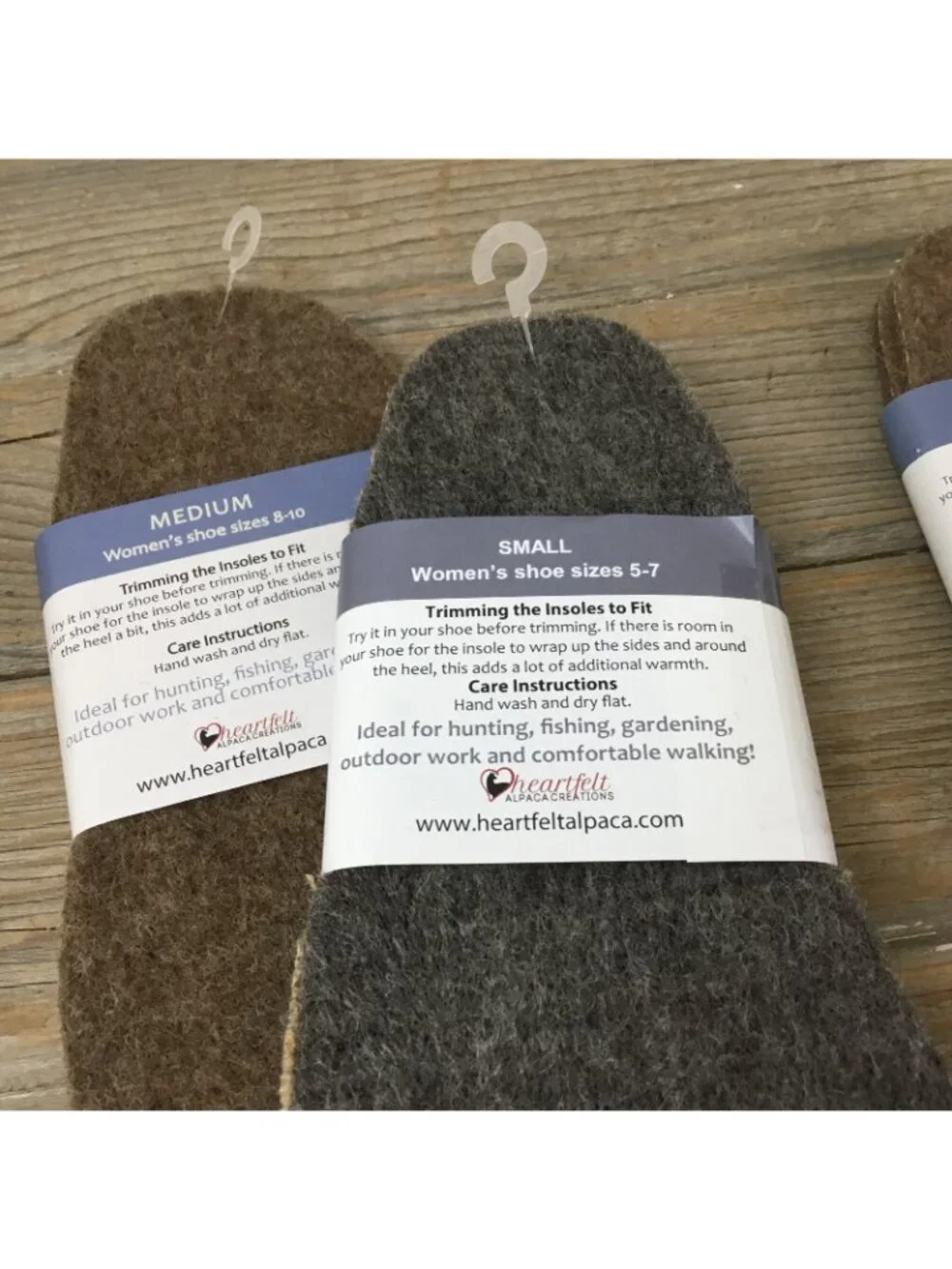 Alpaca Shoe Insoles - One Pair - Winter Boot Insoles